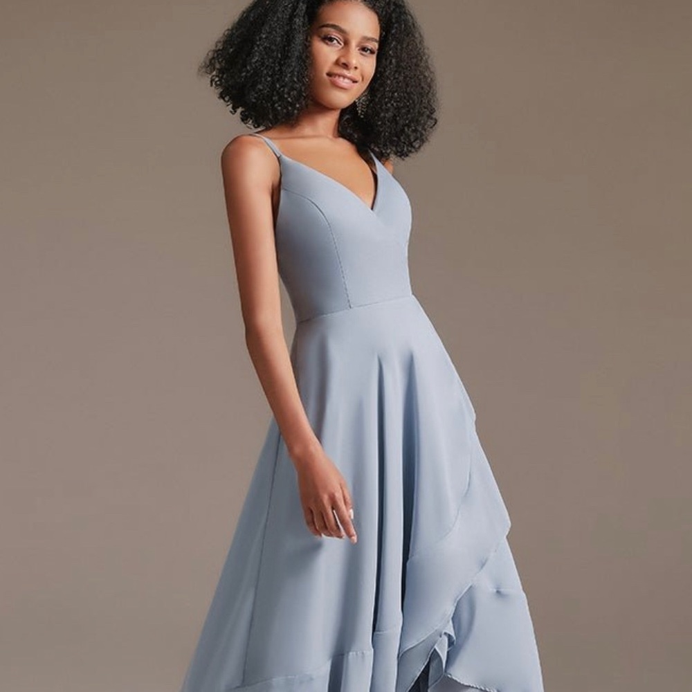 NEW WITH TAGS, Azazei V-Neck Spaghetti-Straps Chiffon Bridesmaid Dress BD0011